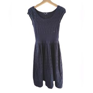 NEW American Eagle Knitted Skater Dress in Navy Blue